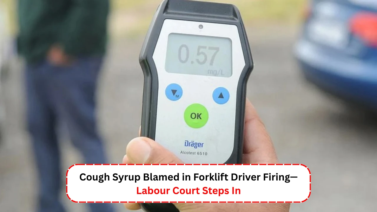 Cough Syrup Blamed in Forklift Driver Firing— Labour Court Steps In